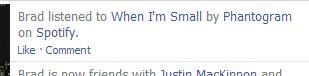 Spotify Facebook Integration