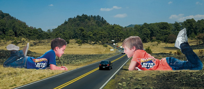 50 AMAZING Guerrilla Marketing Ideas! 24 Hotwheels - Another brilliant ad - it's all about the scale!