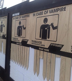 50 AMAZING Guerrilla Marketing Ideas! 26 \True Blood Season Ad