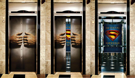 Superman - Another elevator marketing idea