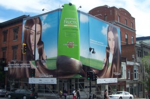Garnier Fructis Huge Hair Product Billboard