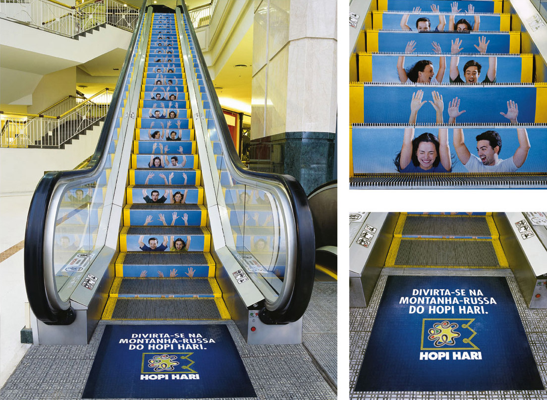 50 AMAZING Guerrilla Marketing Ideas! 6 Hopi Hari Amazing Location-Based Guerilla Marketing Idea for Advertising an Amusement Park in Brazil