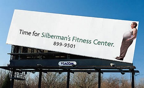 50 AMAZING Guerrilla Marketing Ideas! 16 Silbermans Fitness Center - Brilliant in its simplicity!