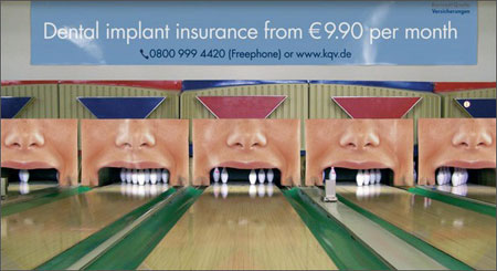 50 AMAZING Guerrilla Marketing Ideas! 11 Dental implants advert