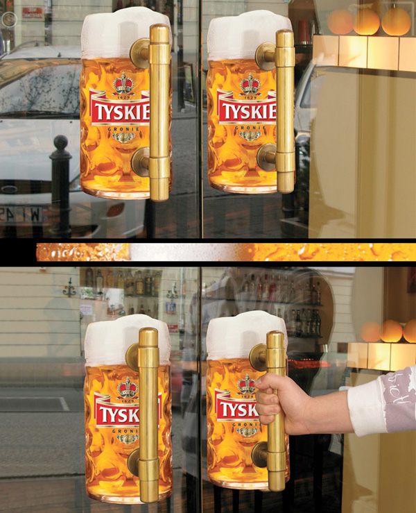 50 AMAZING Guerrilla Marketing Ideas! 5 Tyskie Beer from Poland - Another Great Idea to Advertise a Brand of Beer