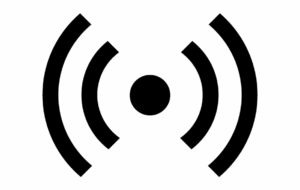 Live streaming, wireless icon