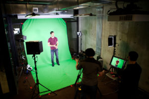 Green screen video production and editing