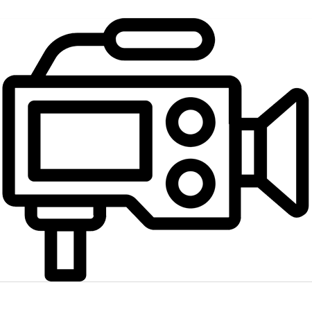 Icon of Professional Video Camera for Video Production Services