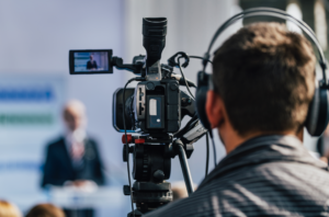 Video specialist films event for livestream