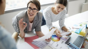 Branding team meeting