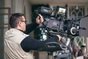 Professional camera man at work, ARRI Alexa