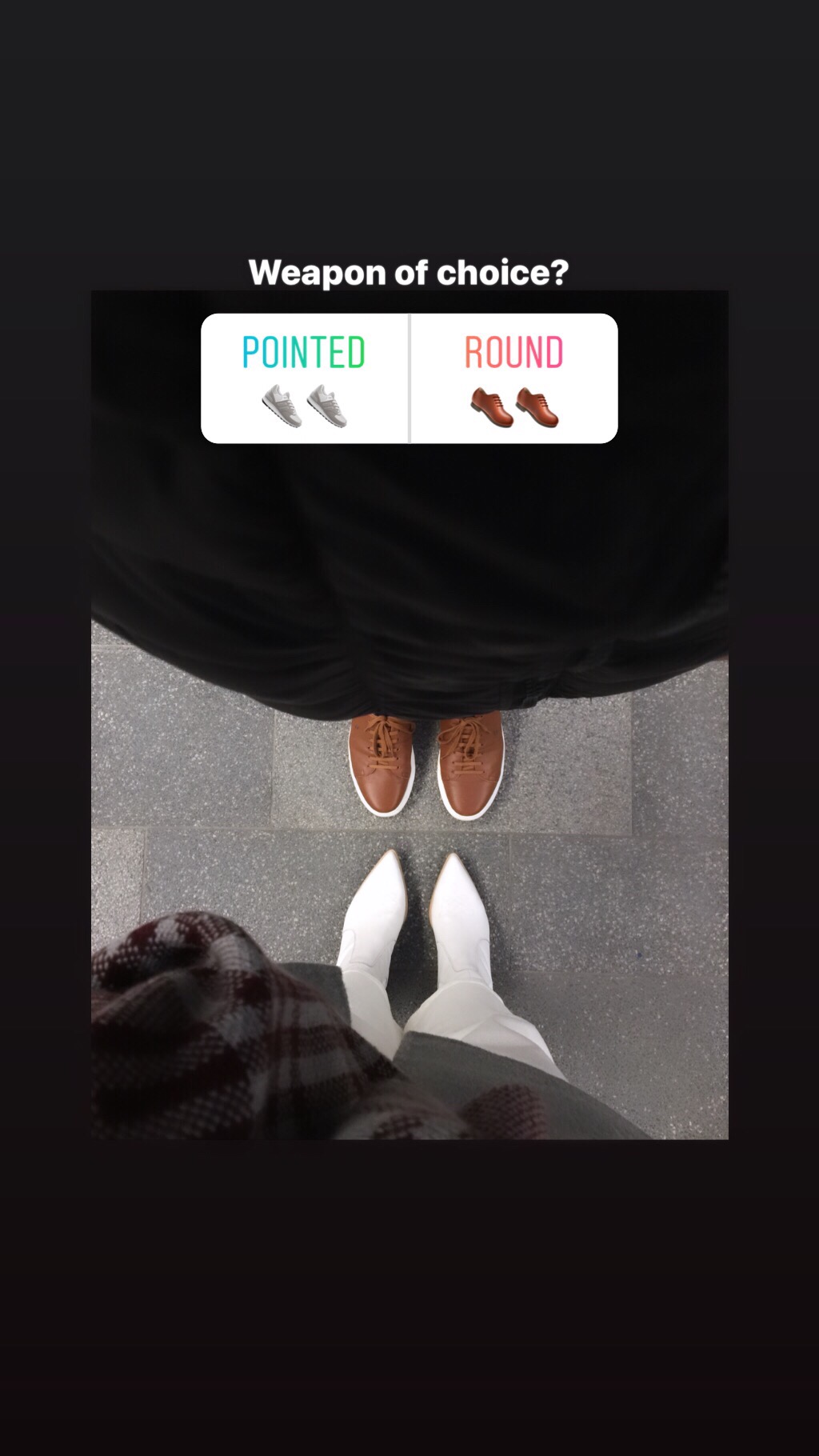 Instagram poll for interactive social media video