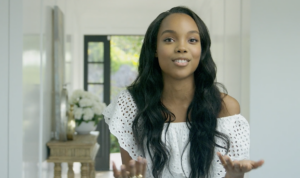 Woman Gives Customer Testimonial on Video For Live Product Reveal Event