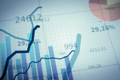 Financial graph, year in review