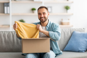 Man unboxes product in this video