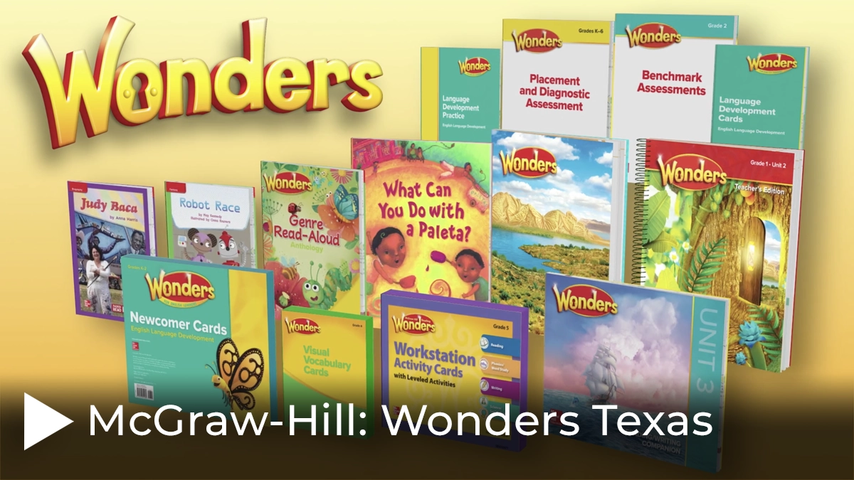 Mcgraw hill Texas Wonders video screen shot