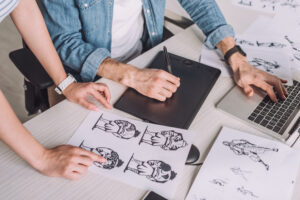 Concept art is drawn during pre-production