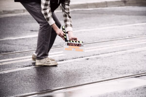 A worthless intern using a sync slate on set of a major motion picture for Sony Pictures