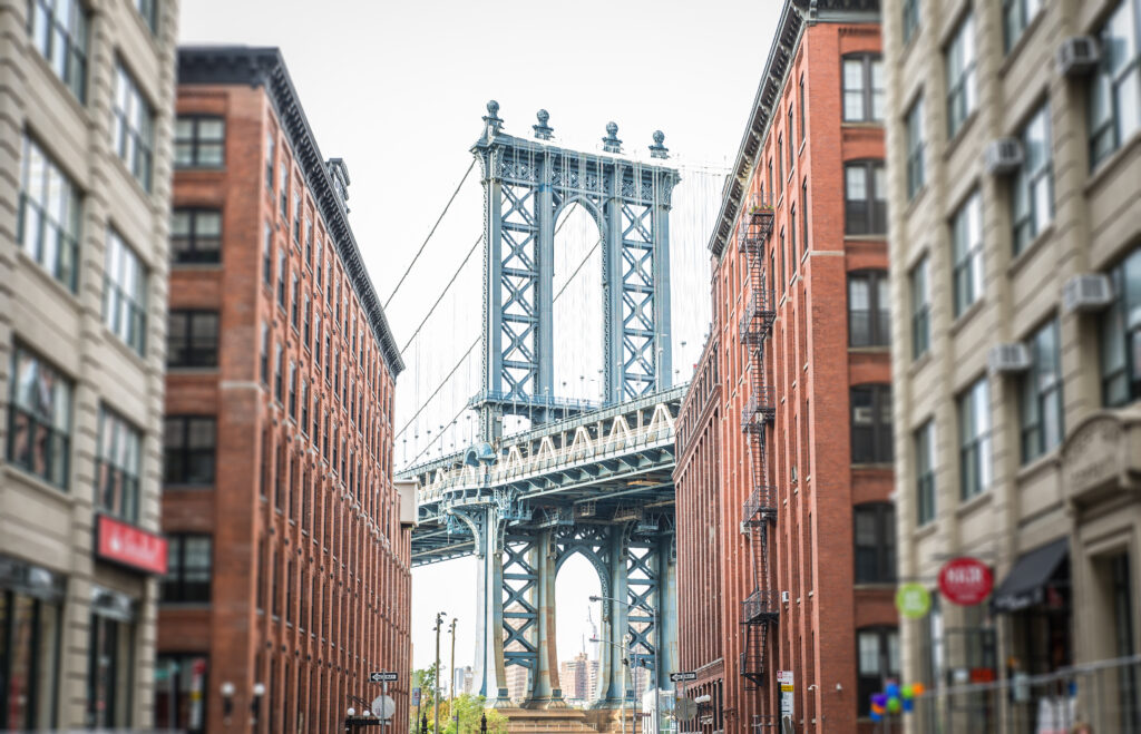 View of bridge from Brooklyn, Dumbo