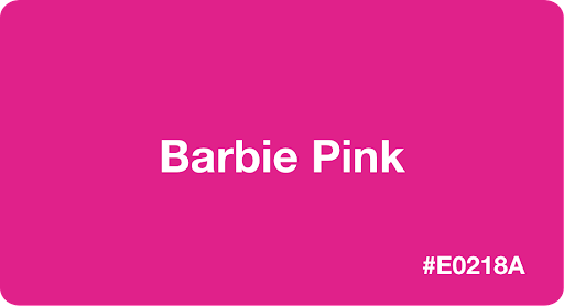 Barbie pink and color hex code